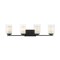 Z-Lite Willow 4 Light Vanity, Matte Black, Inner White & Outer Clear 426-4V-MB - alternate 2